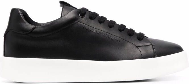 Giuliano Galiano Road low-top leather sneakers Black