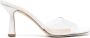 Giuliano Galiano ROSEGLAMOUR 70mm leather mules White - Thumbnail 1