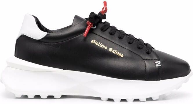 Giuliano Galiano side logo-print sneakers Black