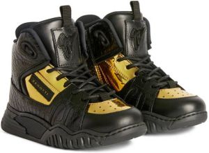 Giuseppe Junior multi-panel lace-up sneakers Black