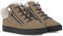 Giuseppe Junior shearling lined high-top sneakers Green - Thumbnail 1