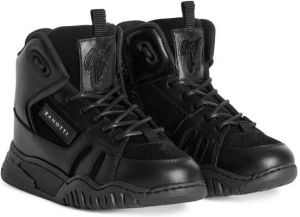 Giuseppe Junior Talon Jr leather high-top sneakers Black