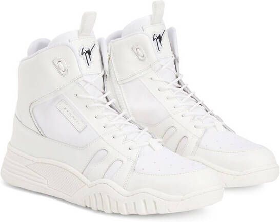 Giuseppe Junior Talon Jr two-tone leather sneakers White