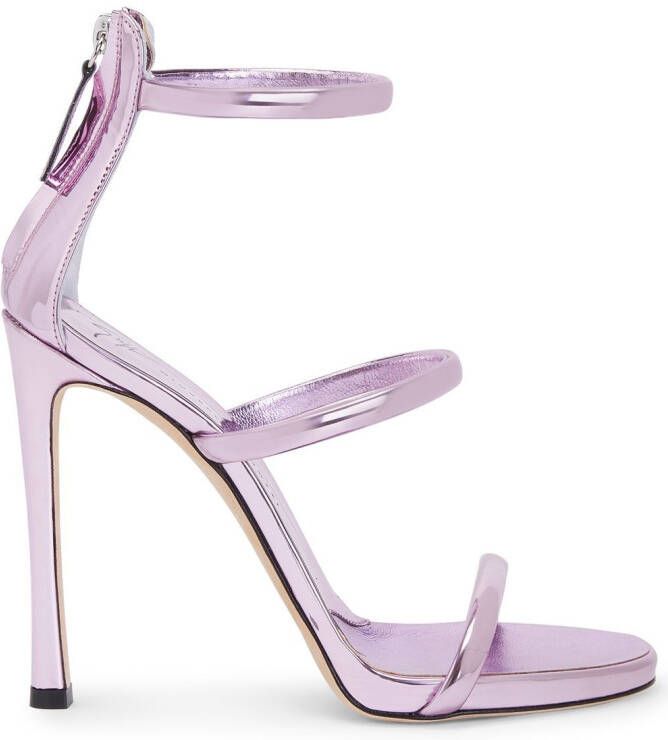 Giuseppe Zanotti 120mm metallic stiletto sandals Pink