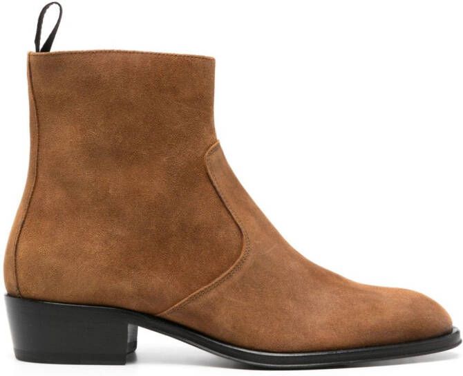 Giuseppe Zanotti 40mm suede ankle boots Brown