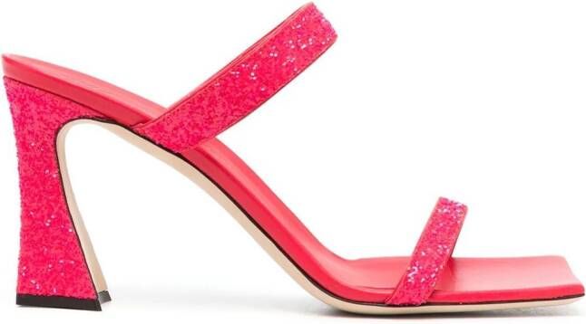 Giuseppe Zanotti 90mm open-toe leather sandals Pink