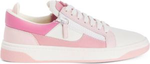 Giuseppe Zanotti 94 panelled leather sneakers Pink
