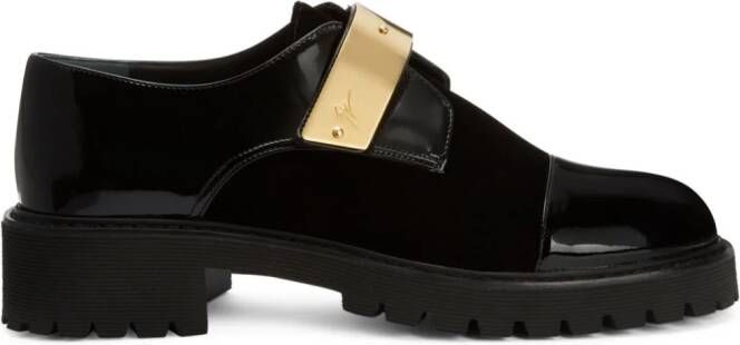 Giuseppe Zanotti Abigail metallic-detail loafers Black