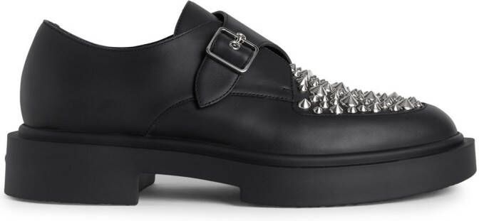 Giuseppe Zanotti Adric studded leather loafers Black