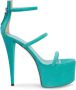 Giuseppe Zanotti Aida 150mm platform suede sandals Green - Thumbnail 1