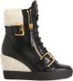 Giuseppe Zanotti Aitana 75mm wedge boots Black - Thumbnail 1