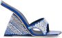 Giuseppe Zanotti Akira shine 105mm wedge sandals Blue - Thumbnail 1