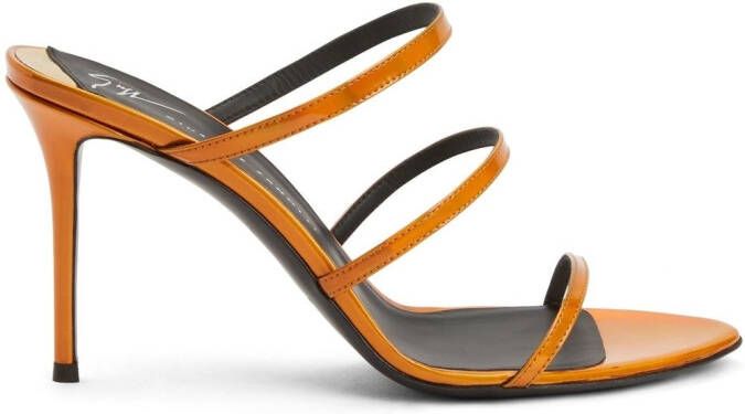 Giuseppe Zanotti Alimha 105mm leather sandals Orange