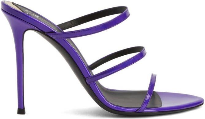 Giuseppe Zanotti Alimha 105mm sandals Purple