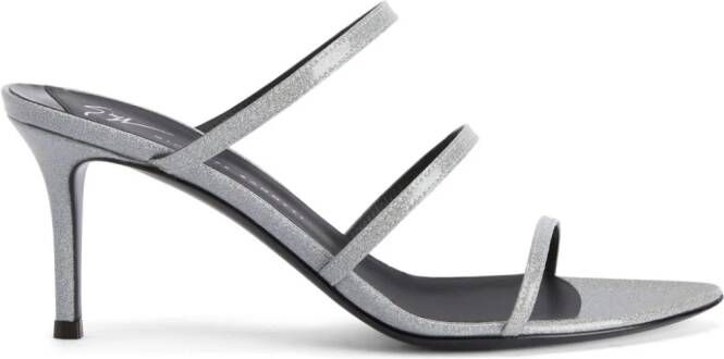 Giuseppe Zanotti Alimha 70mm strappy sandals Silver