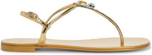 Giuseppe Zanotti Alphonsine thong sandals Gold