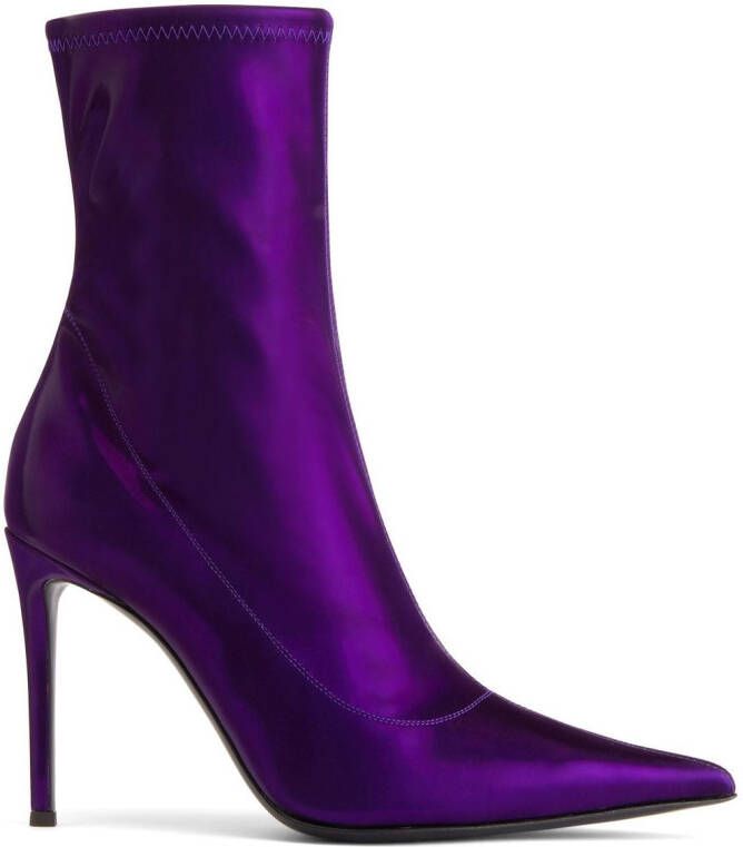 Giuseppe Zanotti Ametista 105mm ankle boots Purple
