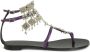 Giuseppe Zanotti Amira embellished suede sandals Purple - Thumbnail 1