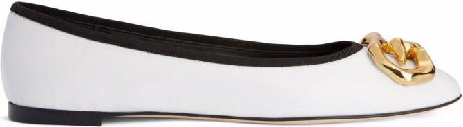 Giuseppe Zanotti Amur ballerina shoes White