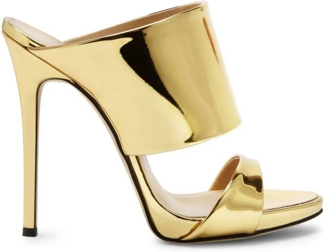 Giuseppe Zanotti Andrea metallic-finish sandals Gold