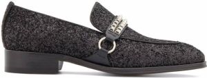 Giuseppe Zanotti Angeles glitter loafers Black