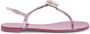 Giuseppe Zanotti Anthonia metallic-effect flat sandals Pink - Thumbnail 1