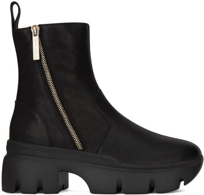 Giuseppe Zanotti Apocalypse Zip leather boots Black