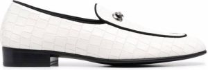 Giuseppe Zanotti Archibald crocodile-effect leather loafers White