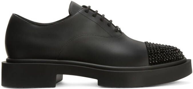 Giuseppe Zanotti Arnhau studded leather loafers Black
