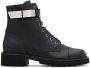 Giuseppe Zanotti Austin logo-plaque combat boots Black - Thumbnail 1