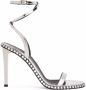 Giuseppe Zanotti Bellatriks 106mm leather sandals Silver - Thumbnail 1