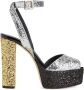 Giuseppe Zanotti Betty 140mm glitter-embellished sandals Silver - Thumbnail 1