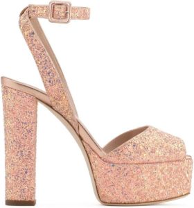 Giuseppe Zanotti Betty Glitter heeled sandals Pink
