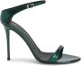 Giuseppe Zanotti Beverlee 105mm satin sandals Green - Thumbnail 1