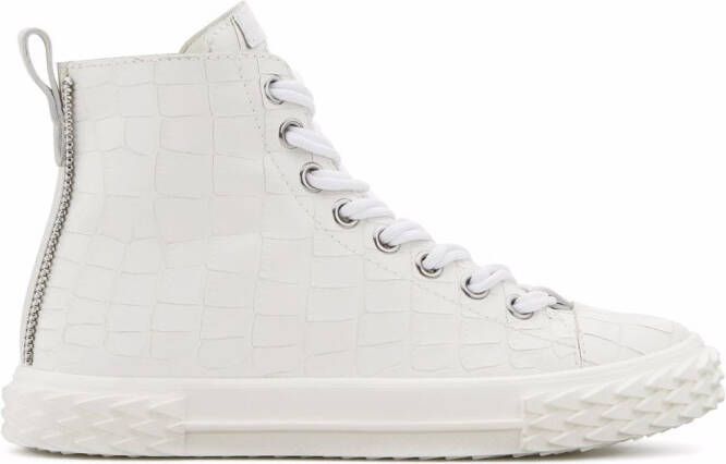 Giuseppe Zanotti Blabber leather sneakers White