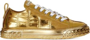 Giuseppe Zanotti Blabber metallic sneakers Gold