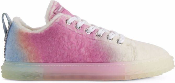 Giuseppe Zanotti Blabber textured ombre sneakers Pink