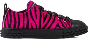Giuseppe Zanotti Blabber zebra-print sneakers Pink