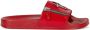 Giuseppe Zanotti Brett logo-plaque slides Red - Thumbnail 1