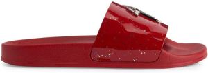 Giuseppe Zanotti Brett patent leather slides Red