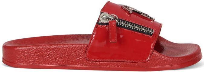 Giuseppe Zanotti Brett Zip slides Red