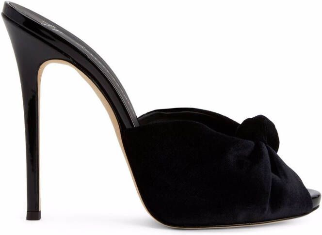 Giuseppe Zanotti Bridget velvet sandals Black