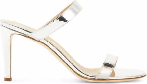 Giuseppe Zanotti Calista slip-on heeled sandals Silver