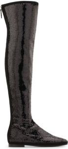 Giuseppe Zanotti Candle sequin-embellished boots Black