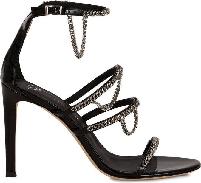 Giuseppe Zanotti Catena chain-strap sandals Black