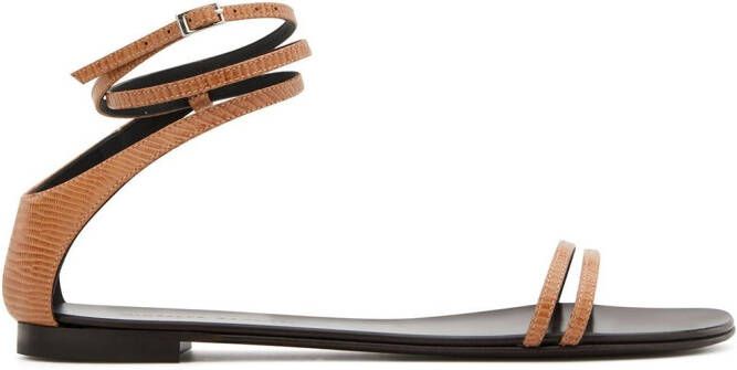 Giuseppe Zanotti Catia thin-strap flat sandals Brown