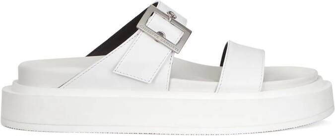 Giuseppe Zanotti chunky leather sandals White