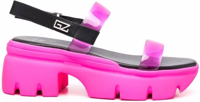Giuseppe Zanotti chunky open-toe sandals Pink