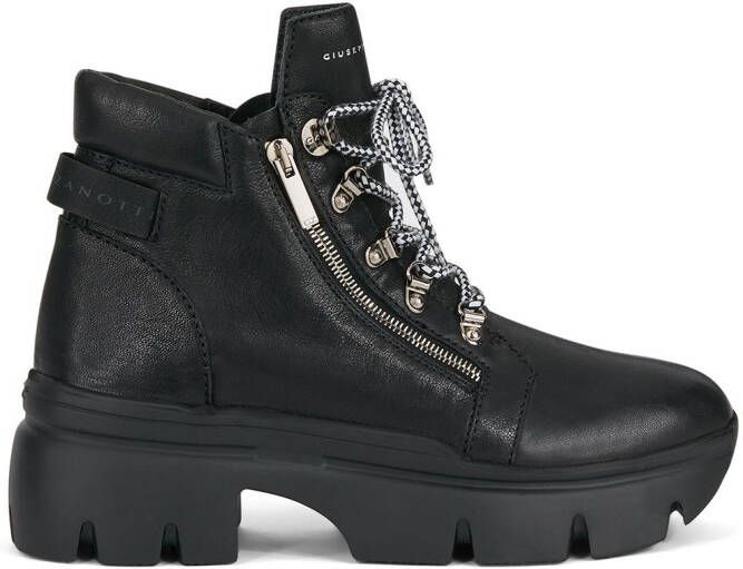 Giuseppe Zanotti chunky sole lace-up boots Black