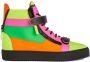 Giuseppe Zanotti Coby colour-block high-top sneakers Multicolour - Thumbnail 1